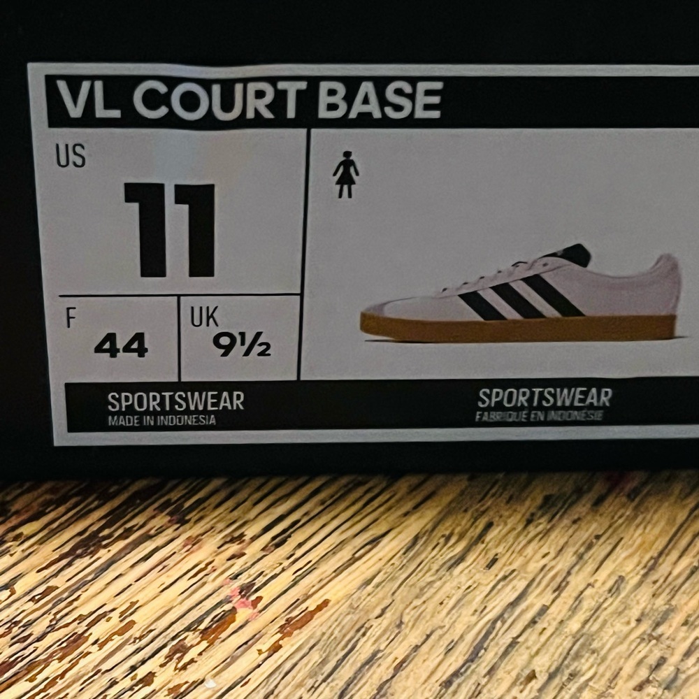 Adidas Women Cream and Navy Sneakers - Picture 4 of 6